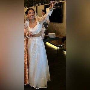 Custom Bridal Outfit (top and long skirt lehenga)